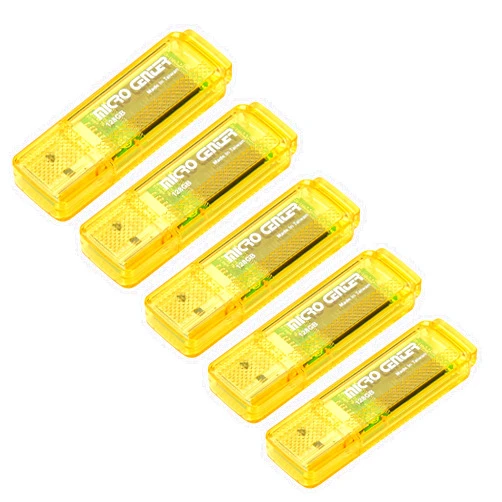 INLAND Micro Center SuperSpeed 128GB 5-Pack Ultra Flash Drive USB 3.0/USB 3.1 Gen1 Memory Stick with Keychain Thumb Drive Photo Stick Jump Drive