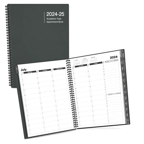 Dunwell Hourly Academic Planner 2024-2025, Use Now to June 2025, 8.5 x 11 Appointment Book, Large Scheduler Book with Time Slots, Daily Appointment Calendar, Schedule Planner with 15 Minutes Increment