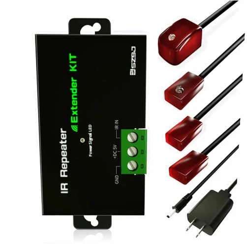 SZBJ Infrared IR Emitter Blaster Transmitters of Electronic Signals &ir Repeater Kit,IR Extender,IR Repeater Extender Infrared Remote Control Hidden System Kit GH103
