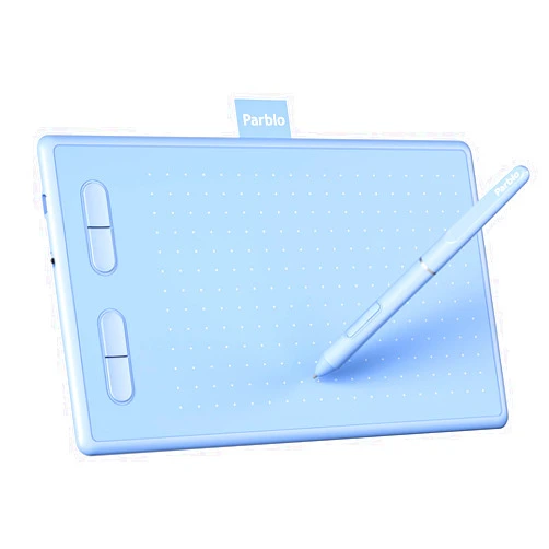 Parblo Drawing Tablet N7B,7x4 inch Graphics Drawing Tablet with Battery-Free Pen P08,4 Customizable Express Keys,Compatible with Windows,Mac,Android,Chromebook