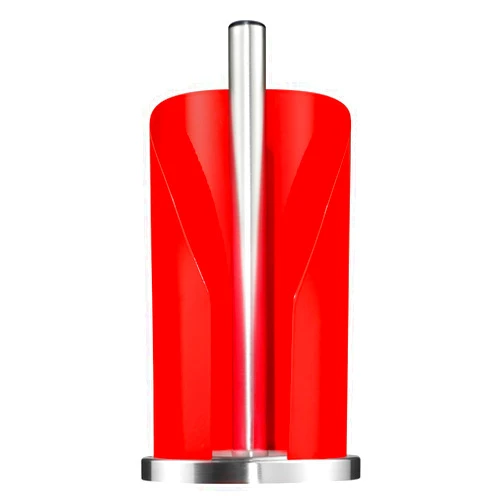 Wesco - German Designed – Steel Paper Towel and Toilet Paper Holder, Red