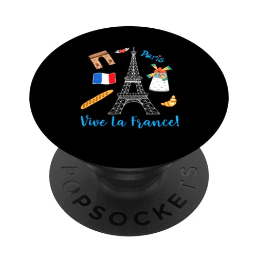Französische Geschenke & Andenken Paris Skyline Paris Souvenir Eiffel Tower France Vive La France PopSockets Swappable PopGrip