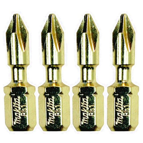 Makita B-34936 Impact GOLD® #1 Phillips Insert Bit, 4/pk
