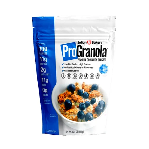 Julian Bakery® ProGranola® Cereal | Vanilla Cinnamon | 12g Protein | Paleo | 2 Net Carbs | Gluten-Free | Grain-Free | 15 Servings