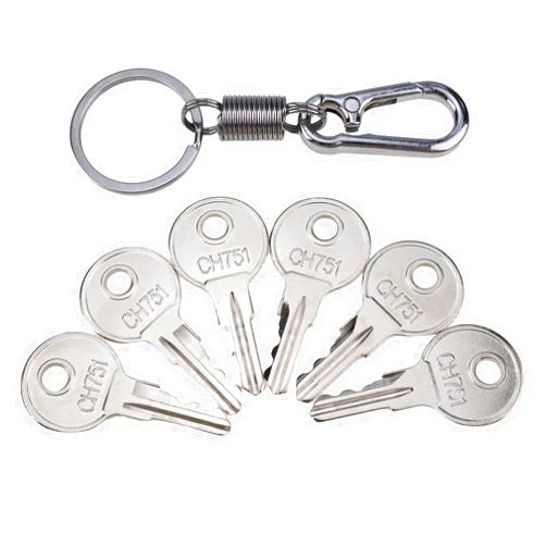 ZTUOAUMA Universal Keys CH751 Stamped for RV Compartment Campers Trailers Storage Cabinet Door Hatch Sprinkler Controller Cover Push Locks