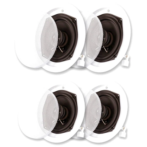 Acoustic Audio by Goldwood Acoustic Audio R191 in Ceiling/in Wall Speaker 2 Pair Pack 2 Way Home Theater 800 Watt R191-2PR