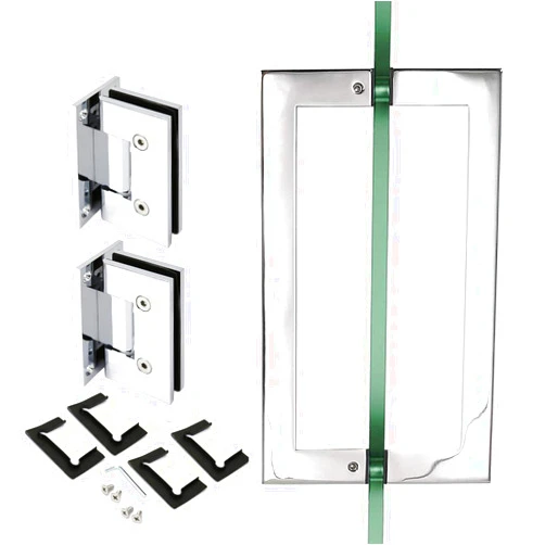 Top Hardware Chromed 90 Degree Vienna Wall to Glass Show Door Hinge for 1/2