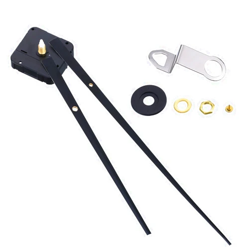 Mudder High Torque Clock Movement with 2 Hands to Fit Dials up to 58.6 cm/ 23.1 Inches in Diameter (Shaft Length 23 mm/ 9/10 Inches, Black)