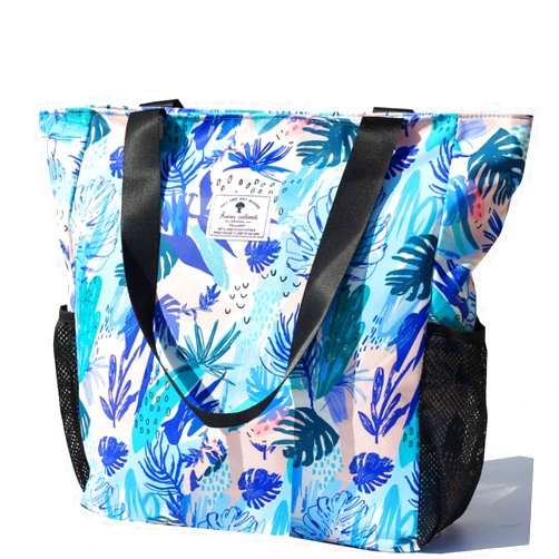 ESVAN Original Floral Water Resistant Large Tote Bag Shoulder Bag for Gym Beach Travel Daily Bags Upgraded