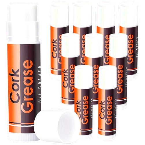 Niantime 10pcs All-Natural Cork Grease for Saxophone Clarinet Flute Oboes, Lubricating Tube Cleaning Care Product, Woodwind Instruments Accessory