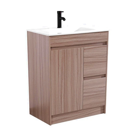 TONYRENA 30 inch Bathroom Vanity with Sink Combo Set, Undermount Rock Plate Basin w/Thicked Wood Cabinet, Soft Closing Cabinet Door & Drawers, Walnut