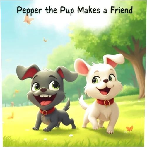 By Baldwin Book Publishing (Author) Pepper Chronicles: Pepper the Pup Makes a Friend