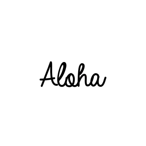 Ceybo Vinyl Wall Art Decal - Aloha - 5.7