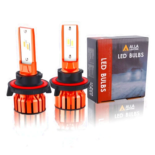 Alla Lighting Xtreme Super Bright 10000 Lumens 9008 H13 LED Fog Lights Bulbs or Daytime Running Lights(DRL) Lamps, 6000K Xenon White