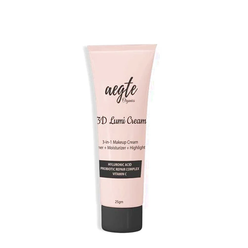 Generic 3D Lumi Strobe Cream Primer + Highlighter + Moisturizer Goodness of Repair, Vitamin C & Hyaluronic (Gold)