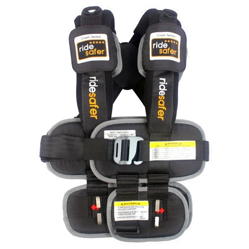 RideSafer Small Black, Lightweight, Compact, Portable Car Seat - Perfect for Travel and Everyday Child Safety