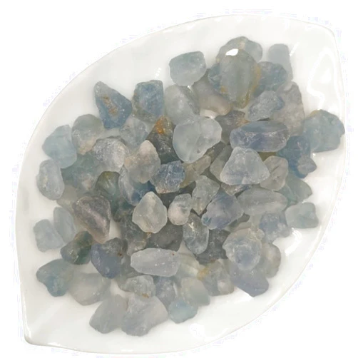 EWNICE OLLBAG 100g/Pack Natural Rough Celestite Quartz Crystal Tumbled Stone Chip Gravel Home Aquarium Decor Mineral Specimen