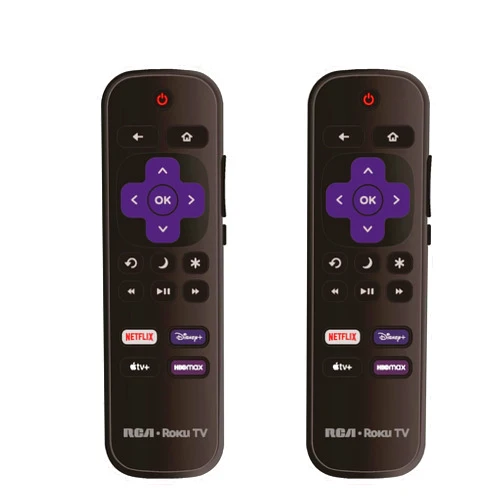 ULTRA PARTS 2 Pack - OEM Replacement Remote Control fit for All RCA Roku TV Smart TVs【Only Works with RCA Roku TV, Not for Roku Stick and Roku Box】 (Netflix/Disney Plus/Apple TV+ / HBO Max)