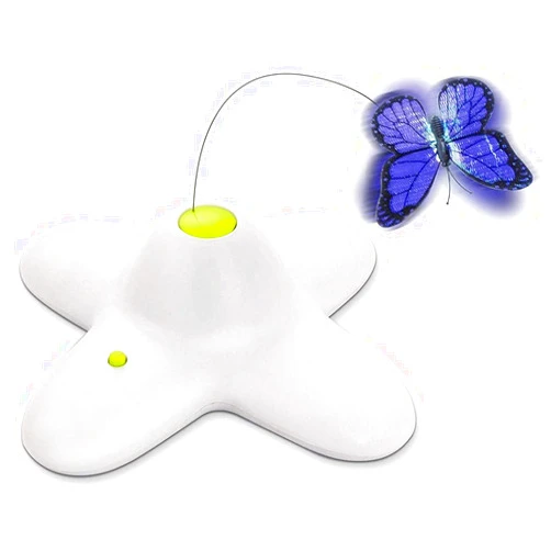 All for Paws Cat Toys Interactive Butterfly Flutter Bug Cat Automatic Toy Stimulating Kitty Toys Enrichment for Indoor Cats