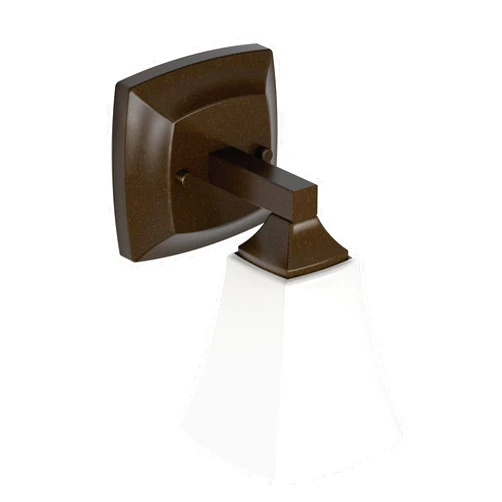 Moen YB5161ORB Voss 1-Light Dual-Mount Bath Bathroom Vanity Fixture with Frosted Glass, Oil Rubbed Bronze