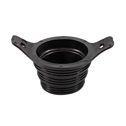Camco 3-in-1 Flexible Sewer Hose Seal, Black - Makes Connection to RV Sewer Hose Inlets Easier - Features Wings for Easy Removal (39317)