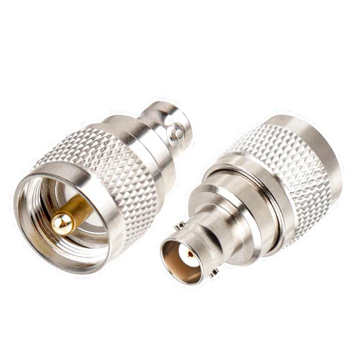 XRDS -RF BNC Female to UHF Male Connectors 2PCS, BNC to PL259 Connector RF Coaxial Adapter for CB Ham Radio Antennas