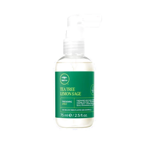 Tea Tree Lemon Sage Thickening Spray, Builds Body + Boosts Volume, For Fine Hair