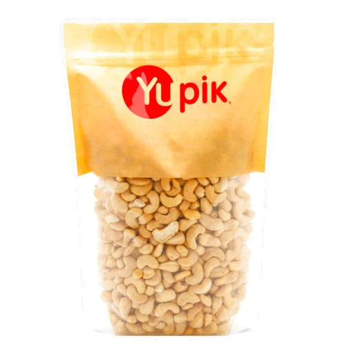 Yupik Roasted Unsalted Whole Cashews, 2.2 lb (35.2 oz), Pack of 6, Gluten-Free, Kosher, Vegan, Crunchy Nuts, Lightly Roasted, No Added Salt, Source of Protein & Iron, Savory Snacks