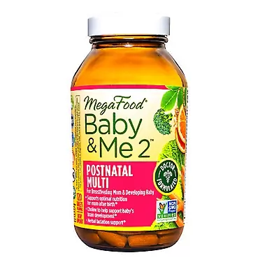 MegaFood, Baby & Me 2 Postnatal Multi, 120 Tablets 120 Count (Pack of 1)