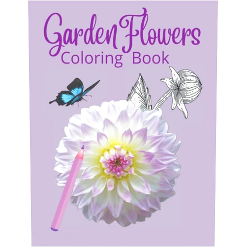 By Kay Jenkins (Author) Garden Flowers Coloring Book: Adult Coloring Fun and Relaxation