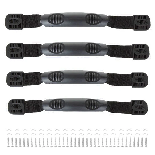 APACALI 4PCS Kayak Handles Replacement Kayak Carry Handles with Hardware Black Canoe Boat Side Mount Carry Handles with Screws, Canoe Accessories for Ocean Lifetime PelicanBoat Suitcase Luggage