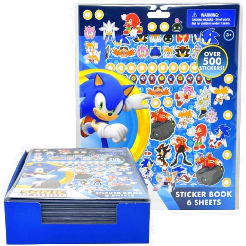 Innovative Designs Sonic The Hedgehog Stickers Book Sheets (Sonic 500)