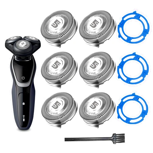 Innobeaut 5000 Replacement Blades, Replacement Heads 5000 Series Compatible with Aquatec Shaver Series, SH50 Blades for Series 5000 Shavers with 3-pc Blade Retaining Rings