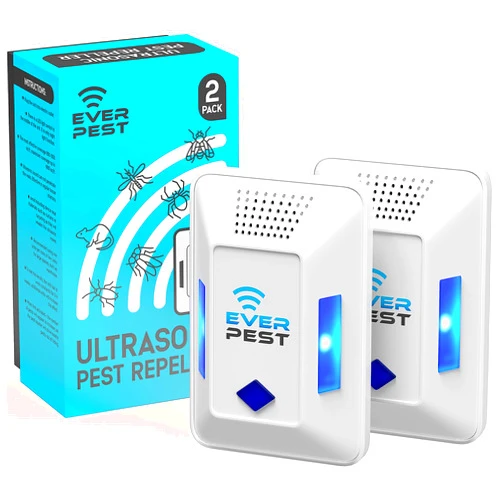 Ever Pest Ultrasonic Pest Control Repeller Plug in - Electronic Insect Defender 2Pack - Roach Bed Bug Mouse Rodent Mosquito Killer - Indoor Reject - for Cockroach Ants Mice Fly Rat Spider Squirrel…