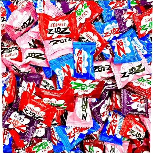 Fusion Sweets And Snacks Zotz Fizzy Candy Variety Pack - Halloween Candy Bulk - 2 Pounds (Approximately 180 Count) - Assorted Flavors Fizz Power - Fizzing Candy Fun for Kids Parties, Gifts, Movie theater