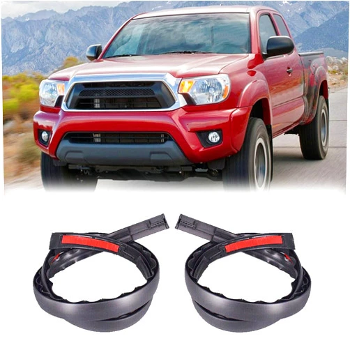 Fitfoyo 2Pcs Roof Molding Drip Weatherstrip Car Roof Moulding Trim Seal Kit Fit for Toyota Tacoma DOUBLE CAB 2005 2006 2007 2008 2009-2015