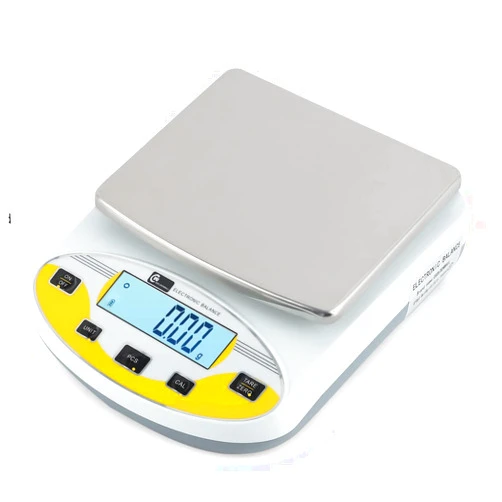 CGOLDENWALL Precision Lab Scale 5000gX0.01g Analytical Electronic Balance Digital Laboratory Scale Precision Jewelry Scales Kitchen Weighing Electronic Scales 0.01g Calibrated 110V (5000g, 0.01g)