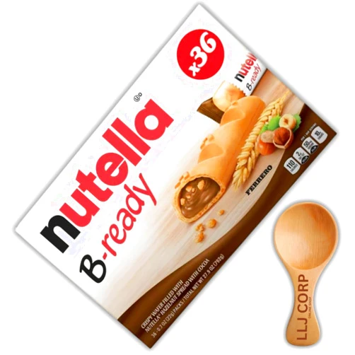 LLJ CORP ONLINE SHOP Nutella B-Ready, 36 ct,1.74 lbs Bundle With LLJ Corp Spoon.