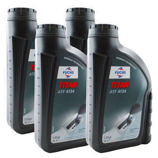 Newparts Fuchs 4 Liter TITAN ATF 4134 Red Automatic Transmission Fluid (4 x 1L)