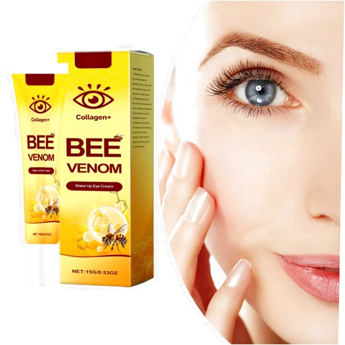 Dyshi Bee Venom Wake Up Eye Cream, Bee Venom Anti-Wrinkle Firming Under Eye Cream
