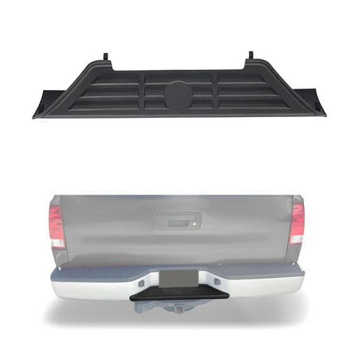 HECASA Black Rear Bumper Step Pad Compatible with 2004-2015 Nissan Titan Models Replacement for 850747S200 NI1191100 Plastic