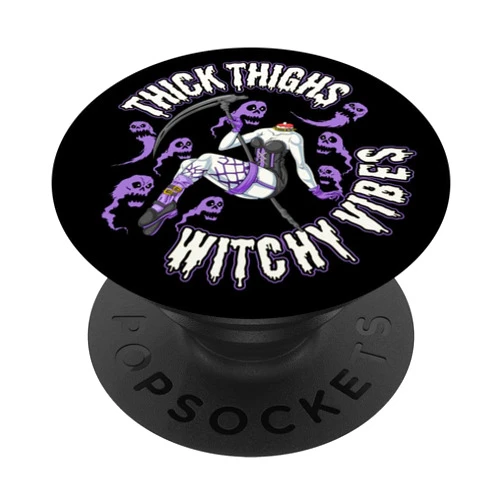 Alt Girl Aesthetic for Thick Thighs Women Thick Thighs - Witchy Vibes Halloween Costume Witchy Women PopSockets Swappable PopGrip