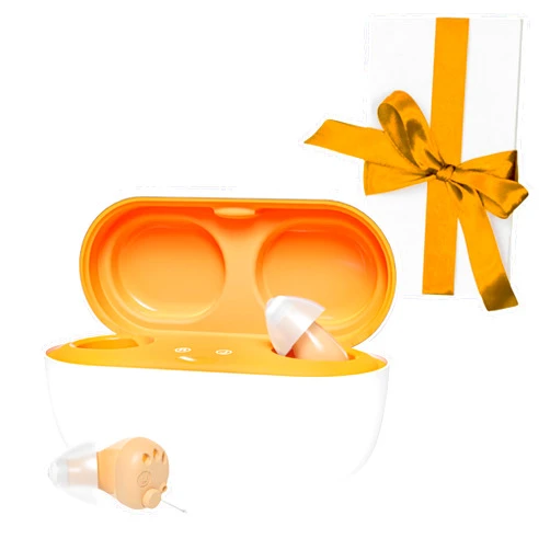 AuyeeMOMO OTC Hearing Aids for Adults (Not Amplifiers), Rechargeable Mini Digital 16-Channel Digital CIC Hearing Aids for Seniors Nearly Invisible Premium Sound Quality Chips Made in USA