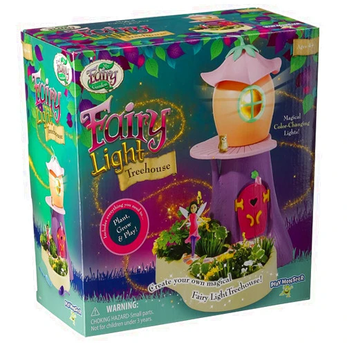 My Fairy Garden — Light Treehouse — Color-Changing Light That Moves! — Plant and Grow Your Own Magical Garden — Ages 4+