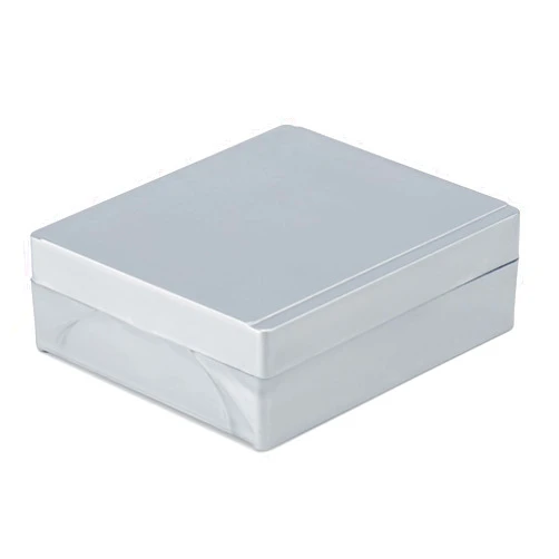 Globe Scientific 513075A ABS Plastic Cork Lined Slide Storage Box for 25 Slides, Gray