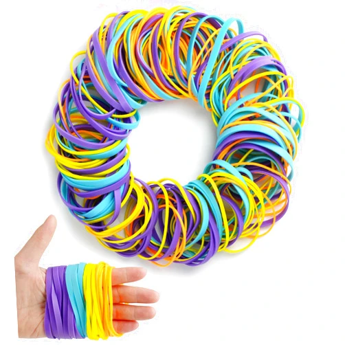 LotFancy Rubber Bands, 1/2 Pound Assorted Size #64#33#19 Colored Rubber Bands Office Supplies