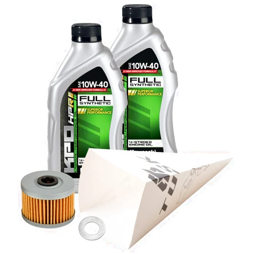 Tusk 4-Stroke Oil Change Kit Kawasaki KPO Full Synthetic 10W-40 Compatible with Kawasaki KLX300/R 2020-2025/KLX230R 2020-2025/KX450F 2006-2015