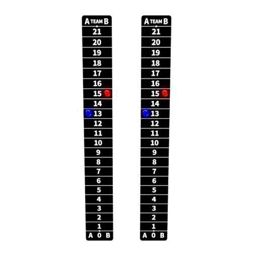 AIWEILUCK 2 Pack Cornhole Scoreboards Black, Magnetic Decal with Score Keepers for Corn Hole Boards, Scoreboard for Cornhole Game Easy to Install Keep Track of The Score