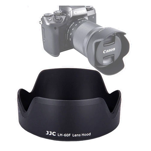 Fotasy JJC LH-60F Dedicated Bayonet Lense Hood, Compatible with Canon EF-M 18-150mm f/3.5-6.3 is STM Lens/RF-S 18-150mm F3.5-6.3 is STM, EW-60F Replacement, RFS 18-150mm Hood; EF M 18 150mm Shade