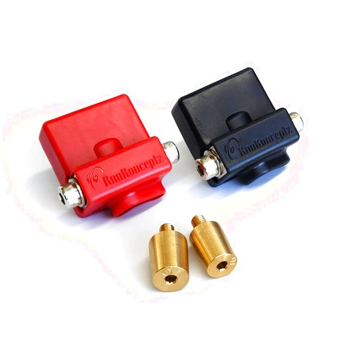 KnuKonceptz Ultimate Battery Terminal v2 Pair- Positive and Negative with OEM Top Post Adapter